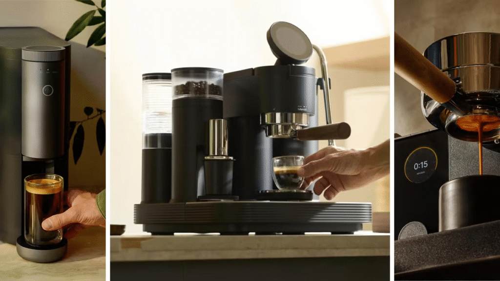 Best coffee maker for home use in 2026 with freshly brewed coffee in a modern kitchen.