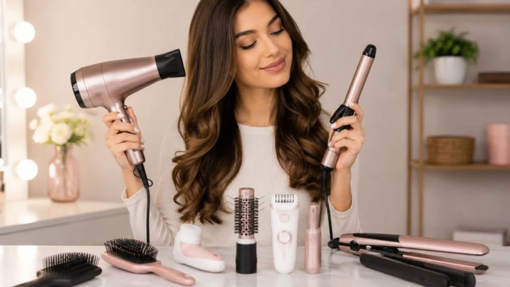Best hair styling tools for 2026, including hair dryers, straighteners, curling irons, and hot air brushes.